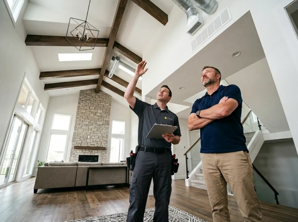 Helena homeowner receiving a professional air conditioner sizing assessment
